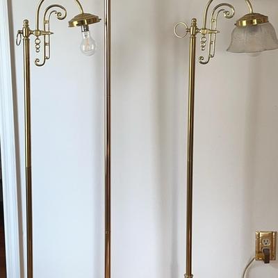 Trio Of Brass Lamps 