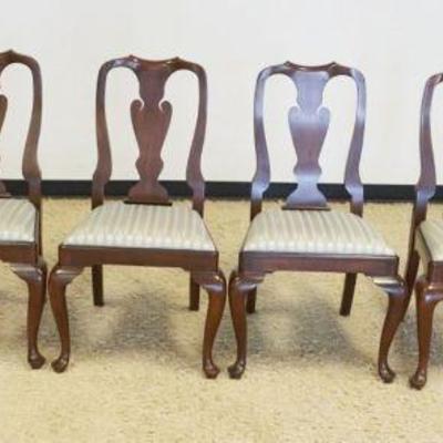 1228	HENKEL HARRIS VIRGINIA GALLERIES SET OF 6 MAHOGANY DINING CHAIRS, FINISH #29
