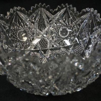 1134	AMERICAN BRILLIANT CUT GLASS BOWL, APPROXIMATELY 8 IN X 4 IN H
