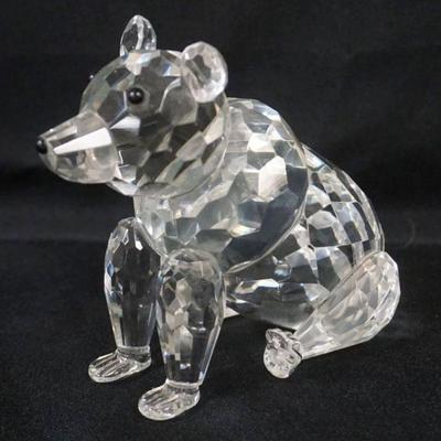 1086E	SWAROVSKI CRYSTAL FIGURE, BEAR, APPROXIMATELY 5 IN X 3 IN X 4 3/4 IN
