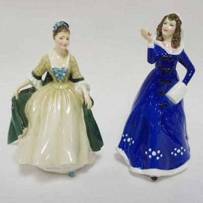 1006	ROYAL DOULTON FIGURES, ELEGANCE, MACKENZIE, EACH APPROXIMATELY 8 1/2 IN HIGH
