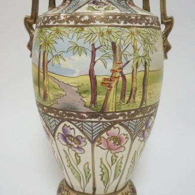 1057	LARGE SATSUMA VASE, APPROXIMATELY 16 1/2 IN HIGH
