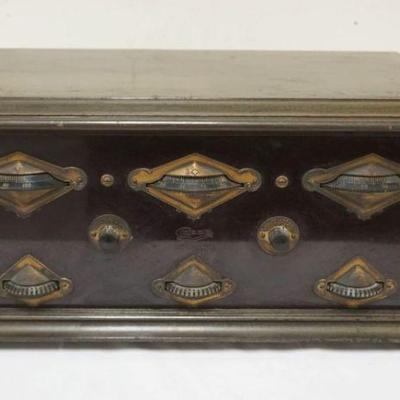 1254	GREBE ANTIQUE BATTERY RADIO, SYNCHROPASE, CA 1920, APPROXIMATELTY 23 IN X 14 IN X 10 IN H
