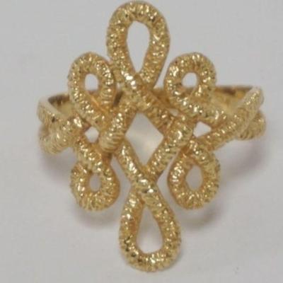 1100	14K LADIES RING, APPROXIMATE SIZE 8, 2.37 DWT
