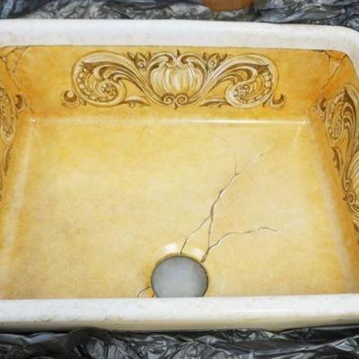 1231	LE BIJOU CHINA DESIGNER SINK IN BOX, SINK APPROXIMATELY 26 IN X 20 IN X 10 IN

