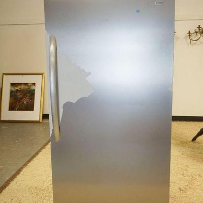 1232	KENMORE ELITE STAINLESS FRONT REFRIDGERATOR, SOME WEAR, DISCOLORING ON STAINLESS DOOR IS ORIGINAL STICKER WRAP STILL STUCK  TO DOOR,...