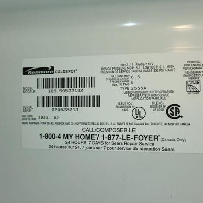 Kenmore refrigerator 