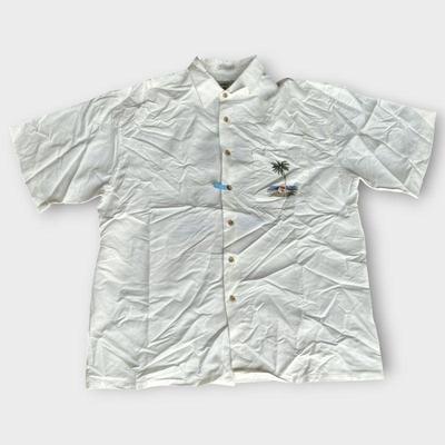 Bamboo Cay White Shirt, Men’s XL
