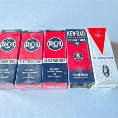 Lot of Five 12SK7 Electron Tubes