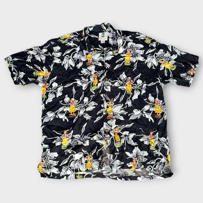Kahala Hawaiian Islands XL Rayon Shirt with Floral Print