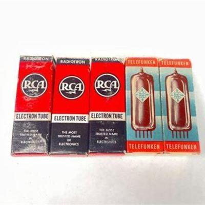Lot of RCA and Telefunken Electron Tubes in Original Packaging