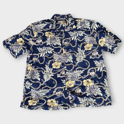 Kahala 1936 Floral Print Cotton Shirt, 2XL