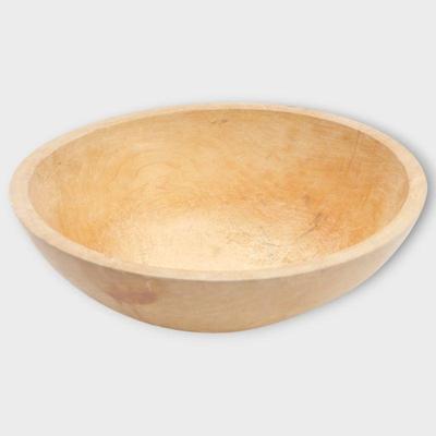 Carved Large Wood Chopping Bowl