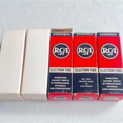 Lot of Five 6AL5 Electron Tubes in Original Packaging