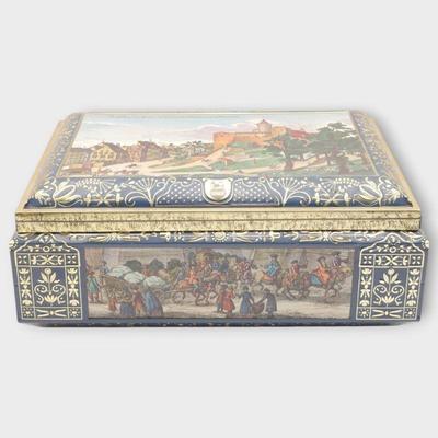E. Otto Schmidt Tin Box w/ Nurnberg Illustration