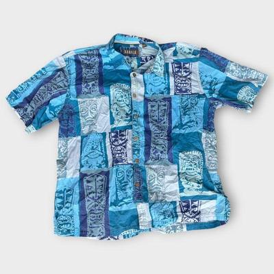 Kahala 1936 Short-Sleeve Cotton Shirt, Size 2XL