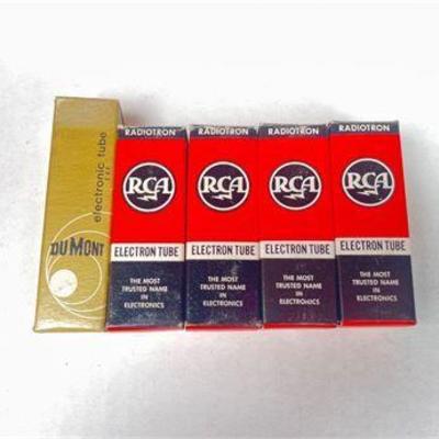 Lot of DuMont and RCA Electron Tubes in Original Boxes