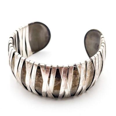 Milor Italy 925 Sterling Silver Cuff Bracelet