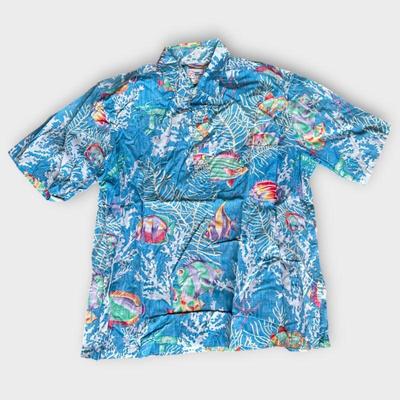 Reyn Spooner Cotton Short-Sleeve Shirt Men's Size XL