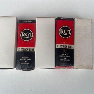 Lot of Five RCA Electron Tube Boxes