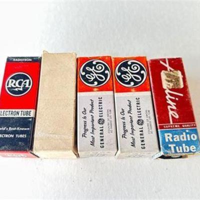 Group of Five Electron Tubes