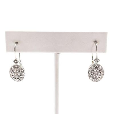 Sterling Silver Disc Earrings