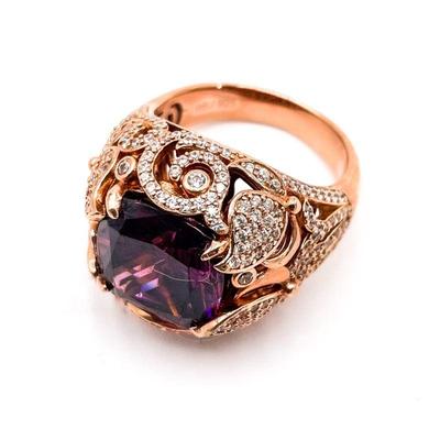 BBJ 925 Rose Gold-Tone Ring, Size 7.5