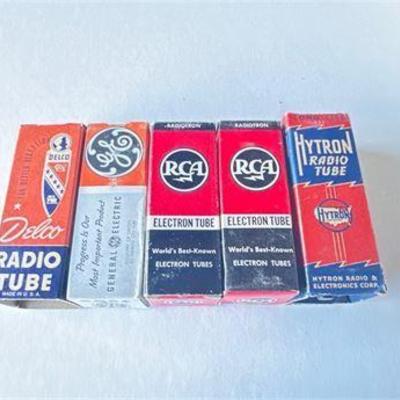 Assorted Vintage Electron Tubes in Original Packaging