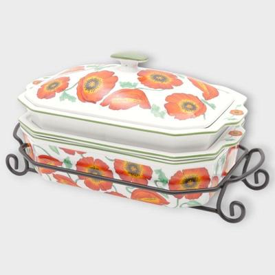 Cook Street Inc. 5-Piece Poppy Ceramic Bakeware Set
