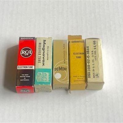 Lot of 5 Vacuum Tubes in Original Manufacturer Packaging