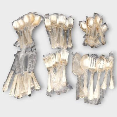 RSVP Gold Tone Steel Flatware Set NOS