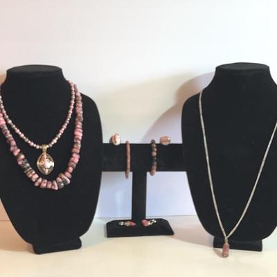 Rhodonite And Rodochrosite Beauties