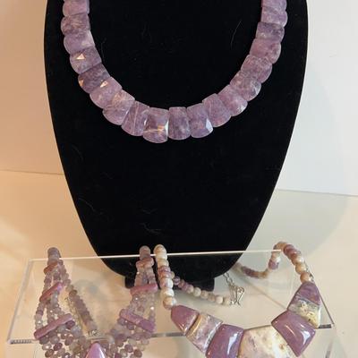 Chunky Purple Necklaces