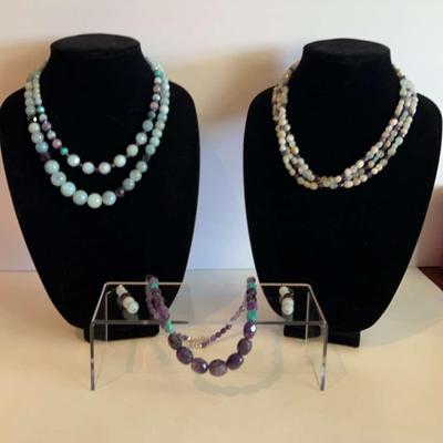 Beautiful Collection Of Amethyst, Aquamarine, Turquoise Jewelry 