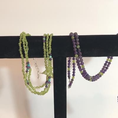 Amethyst And Peridot Trio