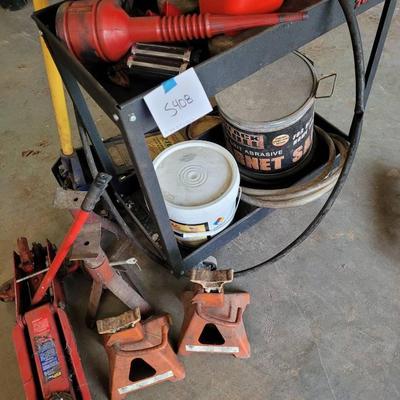 Rolling Cart, Two Racing Jacks, And More 