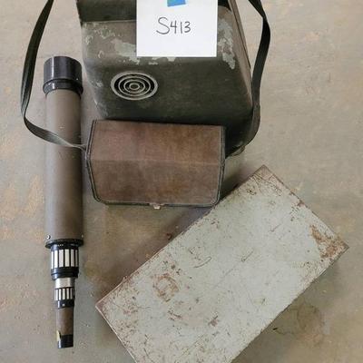 Vintage Projector, Binoculars, Spyglass, And More 