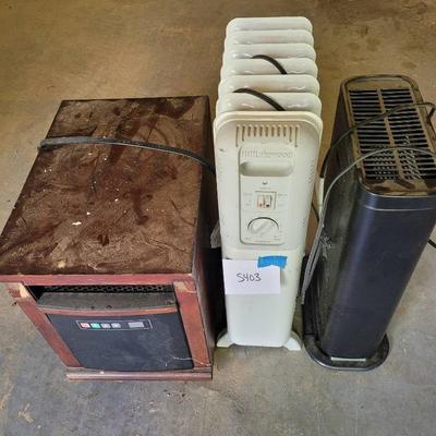 Lot Of Three Electric Space Heaters