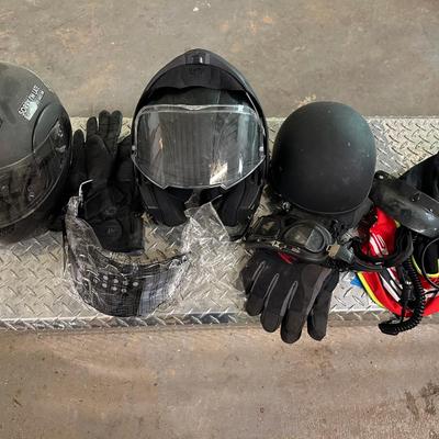 Helmets And Gloves