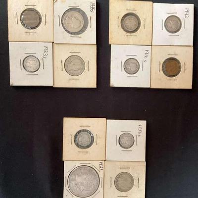 Labeled world coins 6 piece assortment