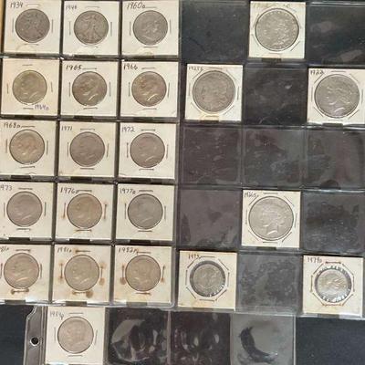 U s. half dollar coin set – 1960s to 1980s