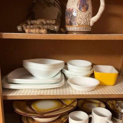 Assorted dinnerware and drinkware collection