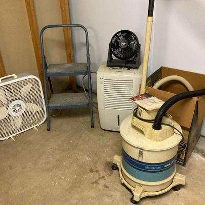 Frigidaire dehumidifier and fan equipment