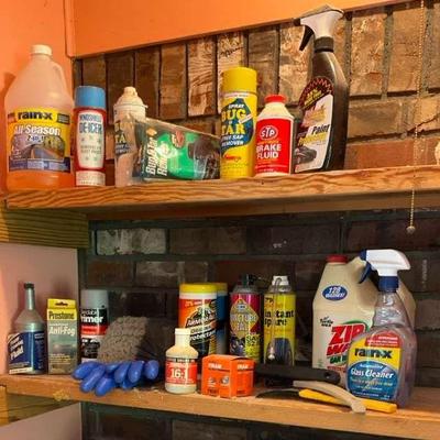 Household maintenance and auto cleaning supplies