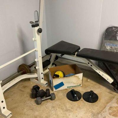 Open box weight bench set