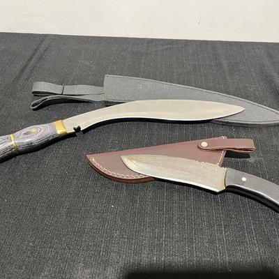 Kukri Knife & Damascus Steel Knife 