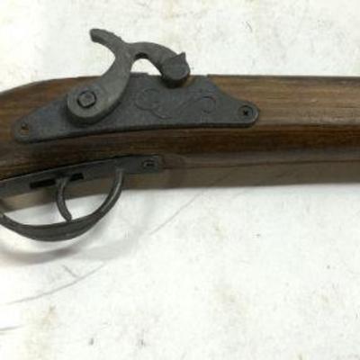 1960s PARRIS FLINTLOCK Vntg Wood & Metal Cap Gun
