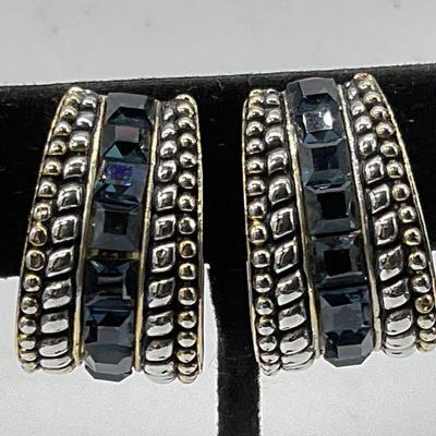 Vintage Crystal Statement Clip On Earrings
