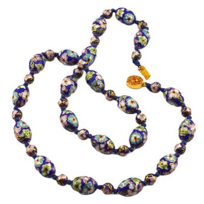 Vintage Cloisonne Bead Necklace
