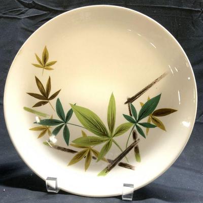 SALEM CHINA CO Leaf Detailed Porcelain Plate
